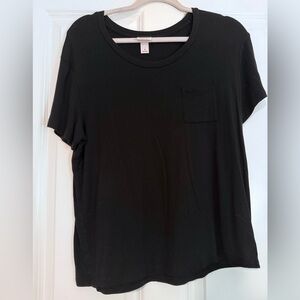 Black Pocket Blouse